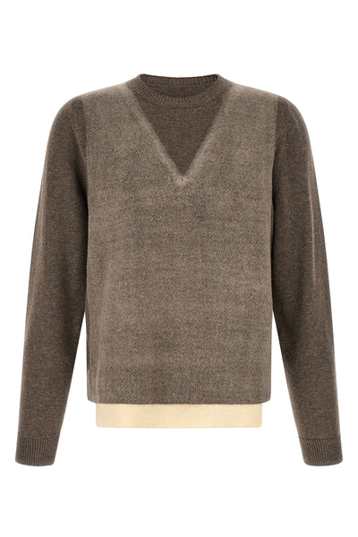 maison margielas memory of sweater features a structured crewneck silhouette