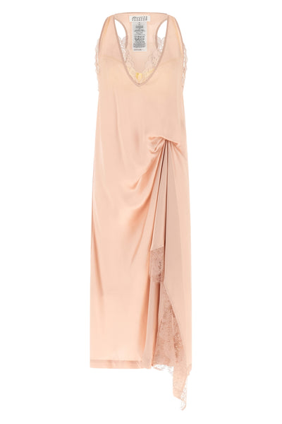 the maison margiela silk lace slip midi dress redefines the codes of deconstruct