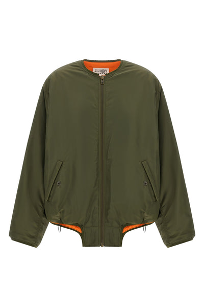 the maison margiela mm6 sports jacket redefines classic volumes through an overs