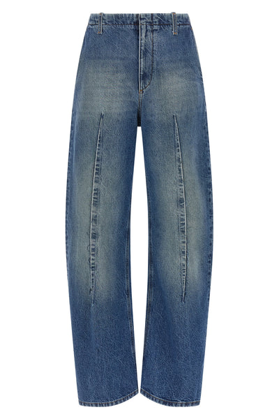 maison margiela mm6 jeans redefine denim codes through architectural constructio