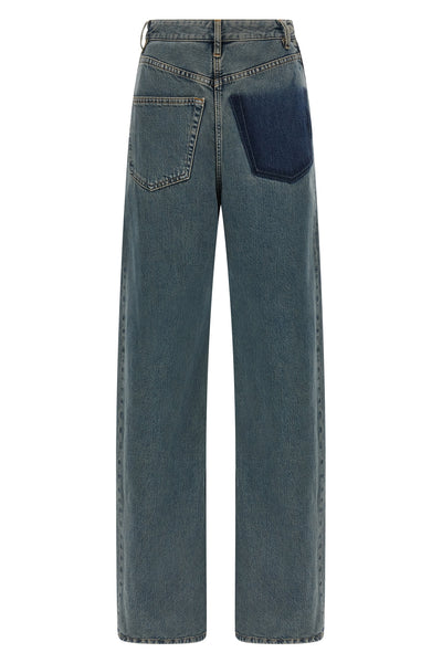 back-to-back cotton denim jeans