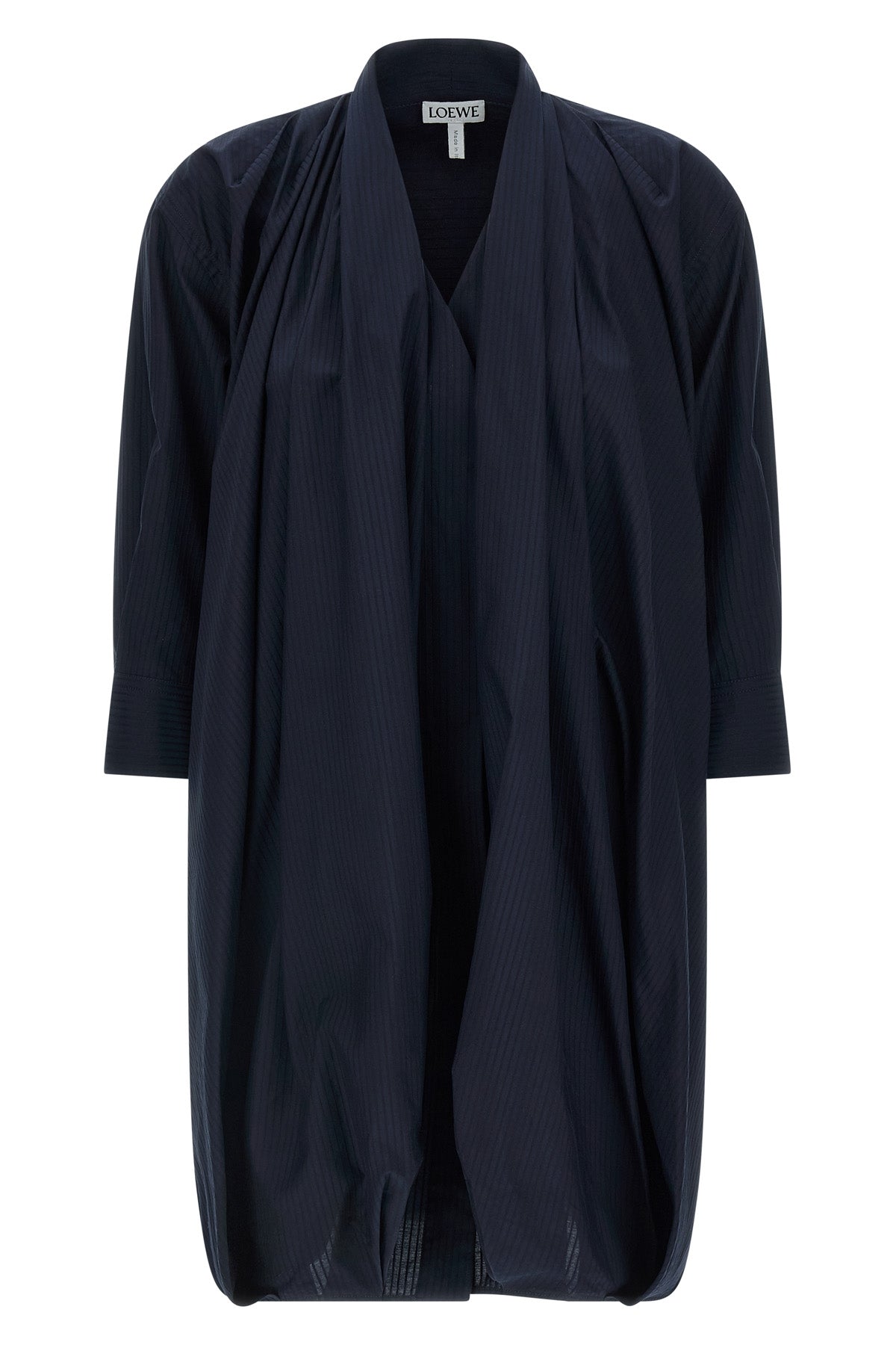 loewe mini dress Loewe Mini Dress In Lightweight Textured Cotton Poplin