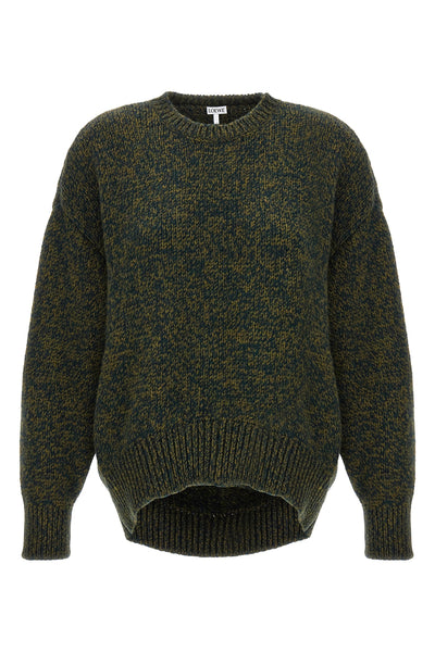 melange wool sweater
