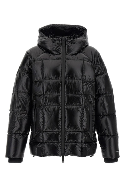 padded 3d down jacket hooded down jacket