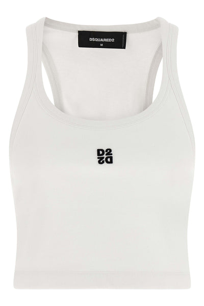 the white tank top dsquared2 d2 upside down redefines essential clothing codes