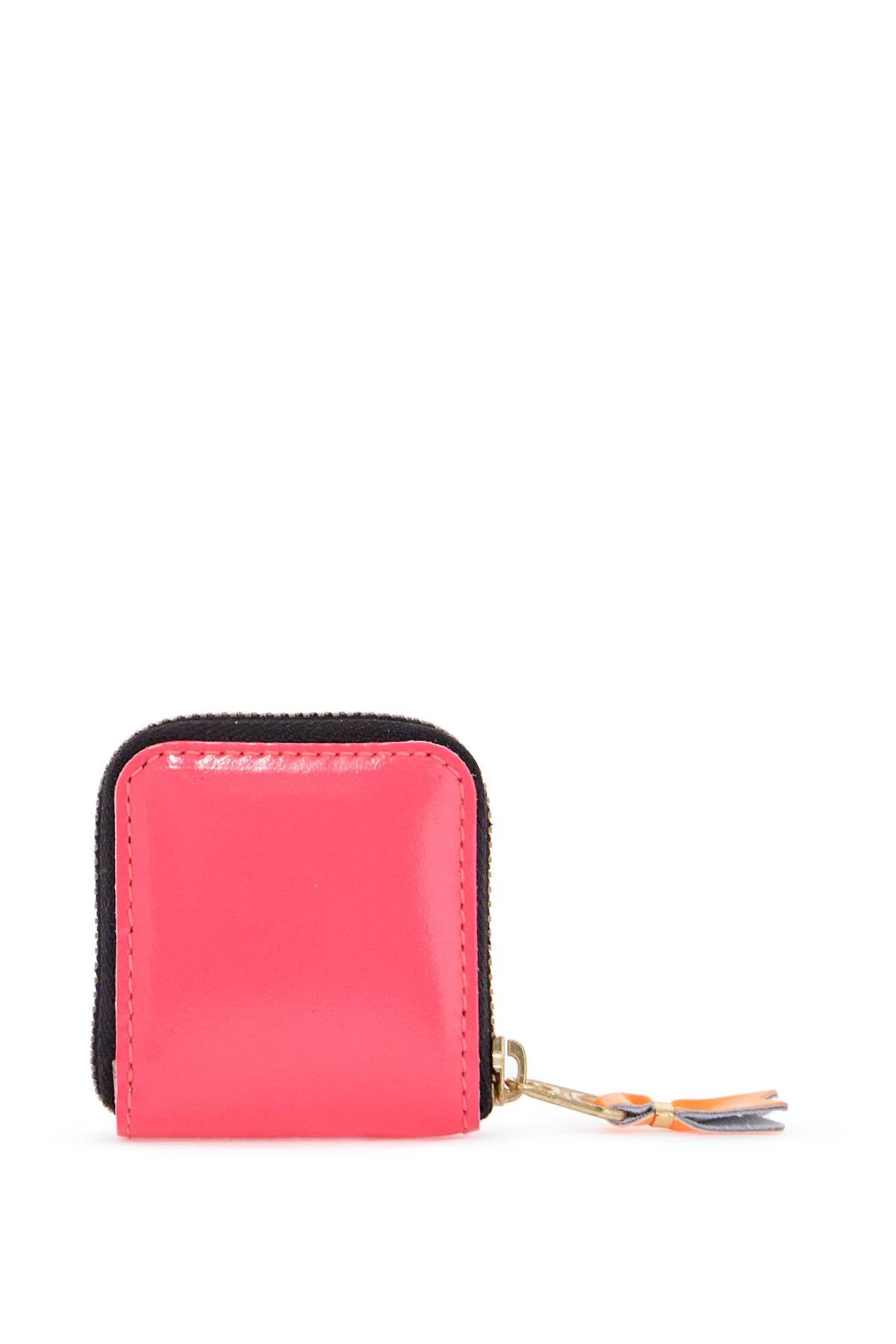 Portafoglio Super Fluo Rosa 中性 Pelle di Capra