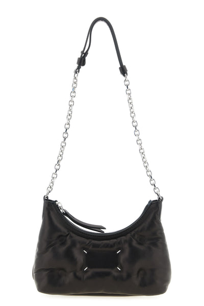 maison margiela glam slam hobo micro shoulder bag is made of soft nappa lambskin