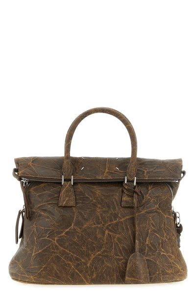 maison margiela 5ac soft shoulder bag is made of goat leather