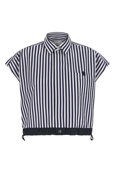 striped cotton poplin shirt