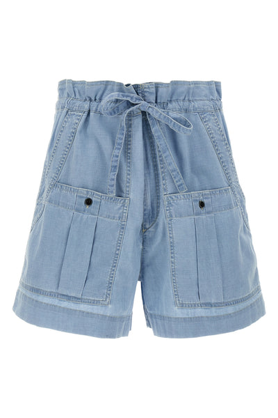 valdina cotton denim shorts