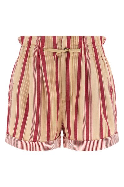 nirma striped cotton canvas shorts