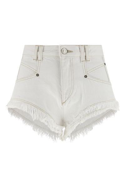 eneidala shorts in garment-dyed cotton denim