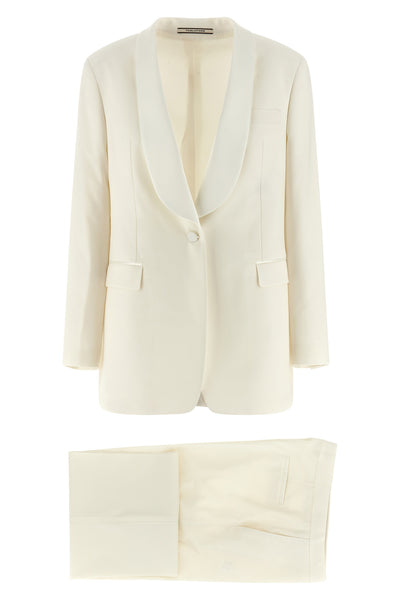 clarita tuxedo dress in stretch wool blend