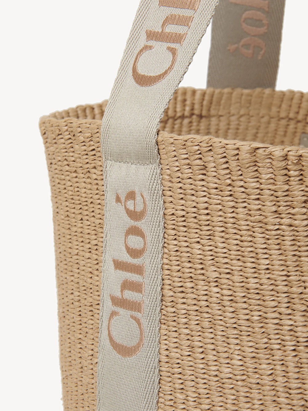 Woody Large Raffia Basket Tote