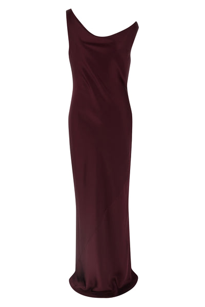 long maria dress in satin crepe