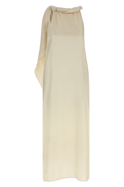 susan silk twill midi dress