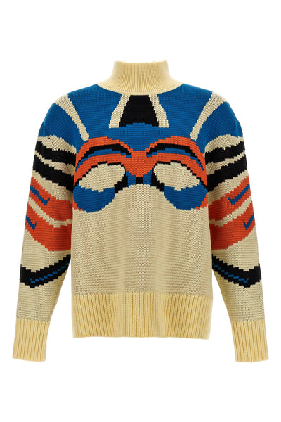 jacquard wool sweater