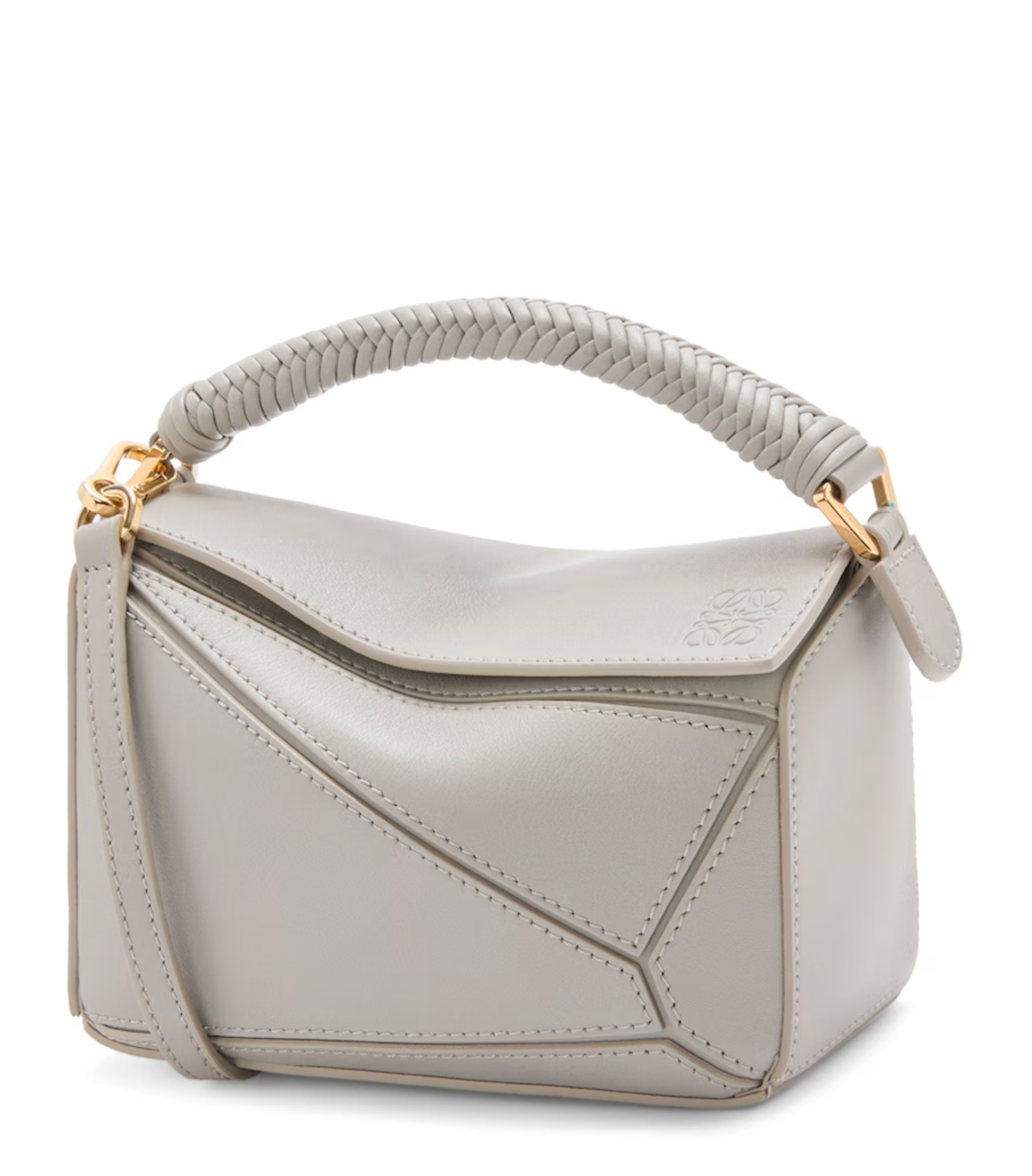 LOEWE Puzzle Edge Mini Braided Handle Shoulder Bag | Modecraze