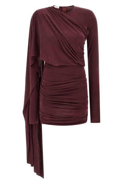 xenia minidress in suede effect jersey