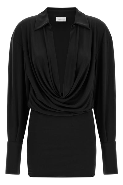 the the andamane lilia mini dress redefines volumes through a play of sartoria