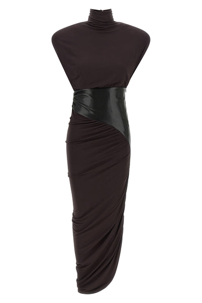 the ursula midi dress the andamane is distinguished by a sculptural silhouette
