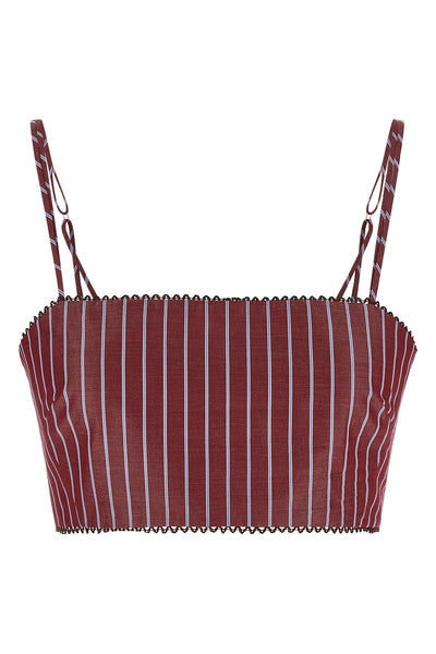 carrie top in cotton poplin