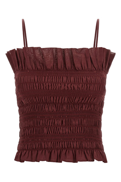 suri tube top in cotton muslin