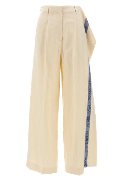 elegant cotton blend linen pants