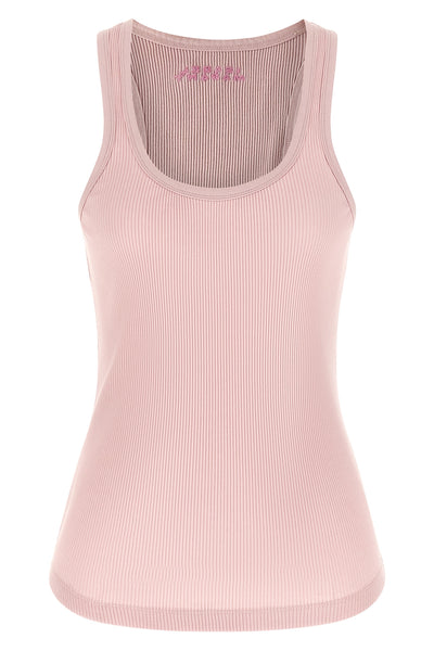 thea tank top in ribbed stretch cotton jersey