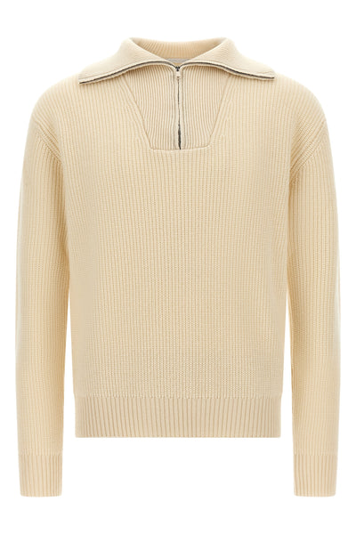 the oliver lettuce maglione con zip costa inglese in cashmere sweater