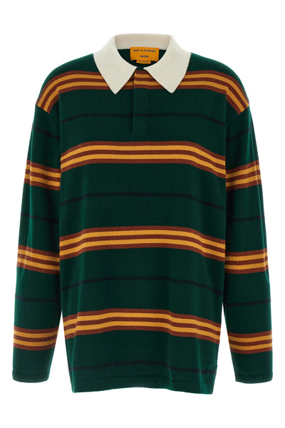 striped rugby striped cashmere polo shirt