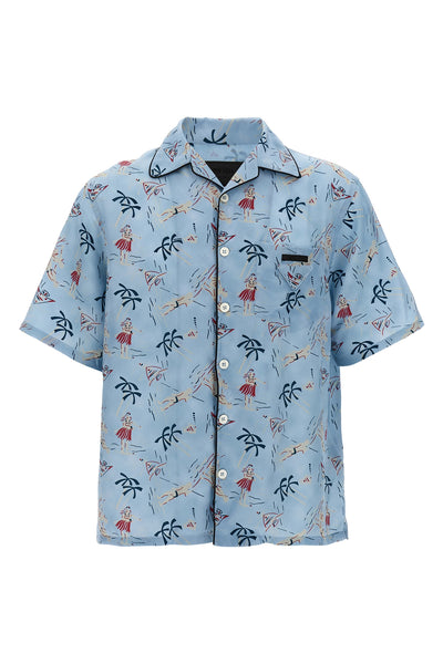 all-over hawaii vintage print shirt