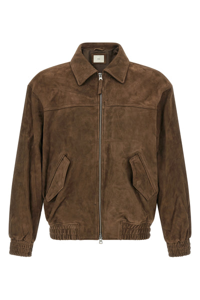 the blouson dunst in fine suede goat leather