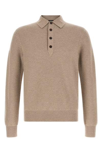 the zegna polo shirt in oasi cashmere
