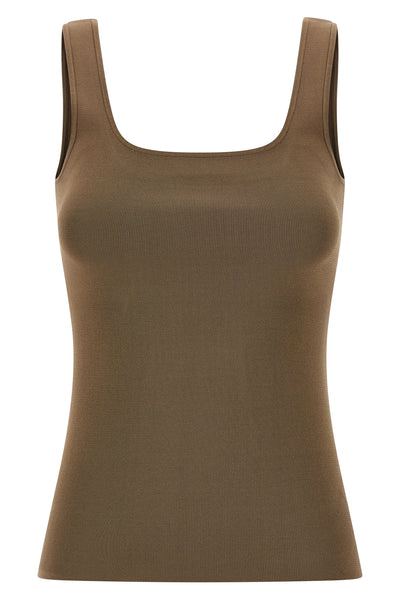 fitted viscose knit top