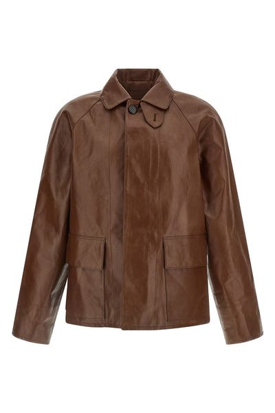 leather blouson