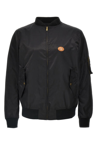 bomber jacket in technical fabric
