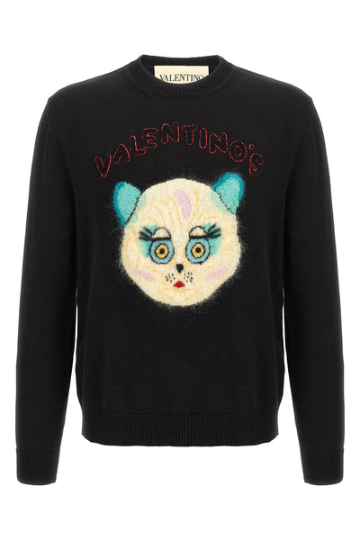 7 fineness wool and cotton blend sweater