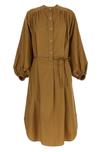 vitti midi dress in cool cotton poplin style