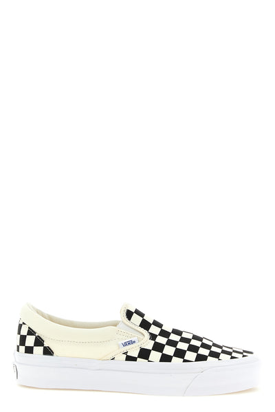checkerboard-print 226g screen-printed canvas premium slip-on 98 sneakers