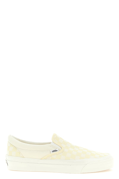 checkerboard-print 226g screen-printed canvas premium slip-on 98 sneakers