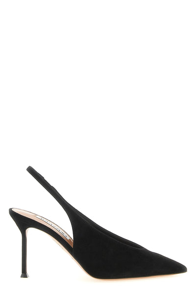aquazzura voltaire slingback pumps define a sculptural silhouette through essent