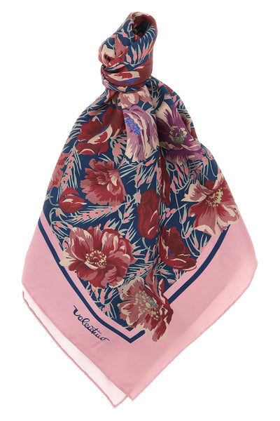 après lhiver - poppies print silk scarf