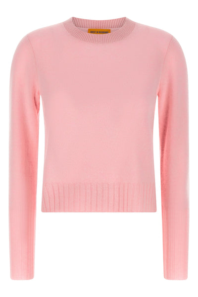 shrunken crew cashmere sweater
