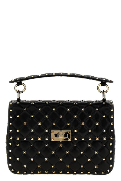 rockstud spike nappa shoulder bag