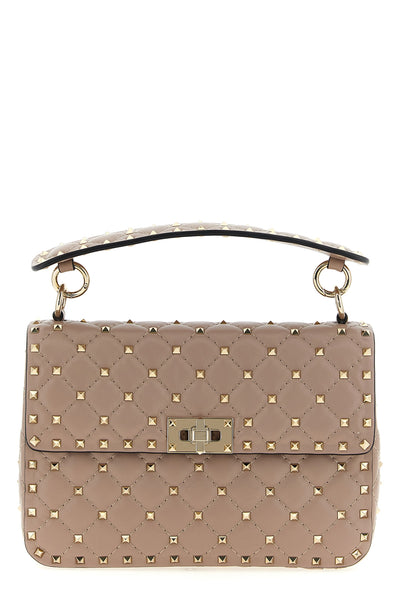 rockstud spike nappa shoulder bag