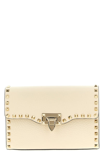small rockstud crossbody bag in garnet calf leather