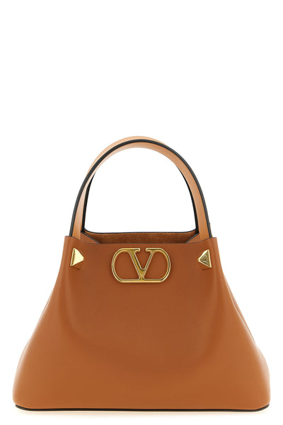 small shopping bag in smooth leather