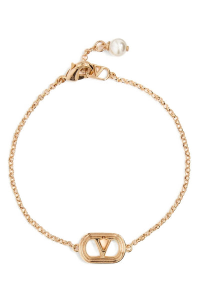 ovalette swarovski® metal and pearl bracelet