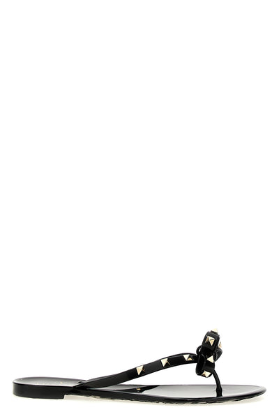 pm thong rockstud thong sandals in rubber